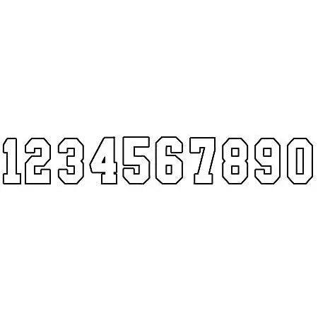 10" Full Block Outline Stencil Set 10699