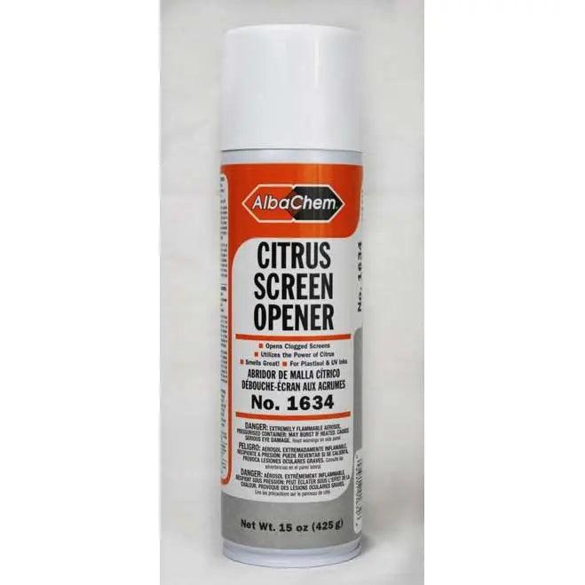 AlbaChem 1634 Citrus Screen Opener 15oz Can