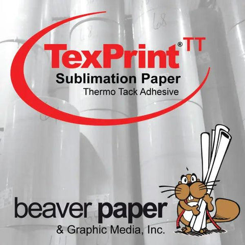 Beaver Paper TexPrint TT Dye Sublimation Paper 64"X393' Thermo-Tack Paper *100GSM