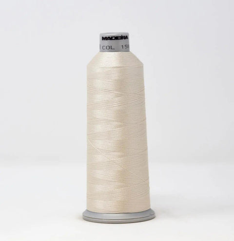 Madeira Polyneon 1582 White Linen Embroidery Thread 5500 Yards