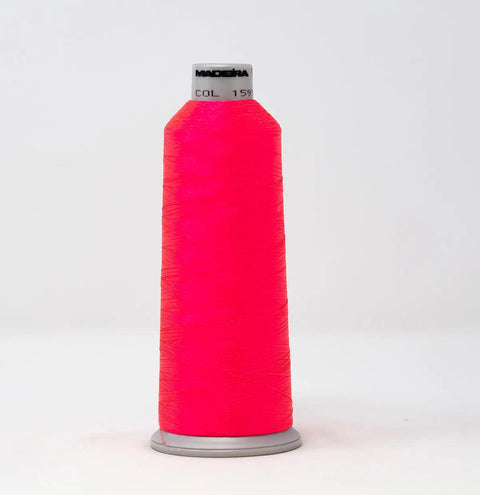 Madeira Polyneon 1595 Fluorescent Pink Embroidery Thread 5500 Yards