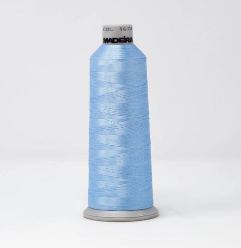 Madeira Polyneon 1674 Light Denim Embroidery Thread 5500 Yards