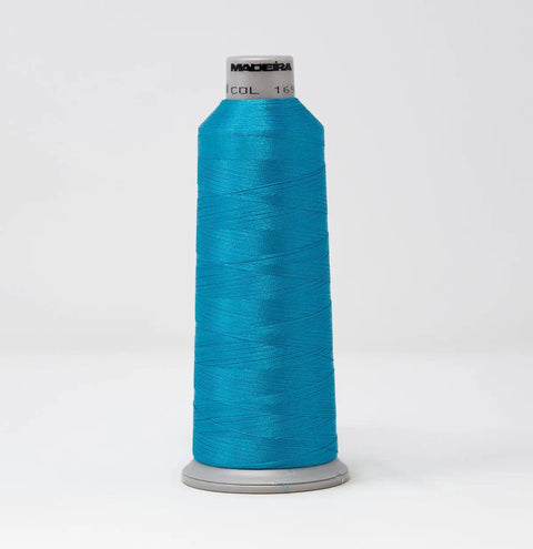 Madeira Polyneon 1694 Caribbean Blue Embroidery Thread 5500 Yards