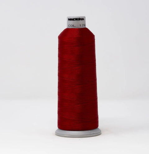 Madeira Polyneon 1747 Candy Apple Red Embroidery Thread 5500 Yards