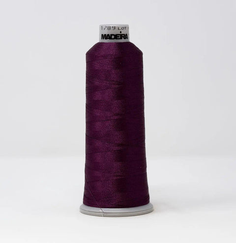Madeira Polyneon 1789 Plum Drop Embroidery Thread 5500 Yards