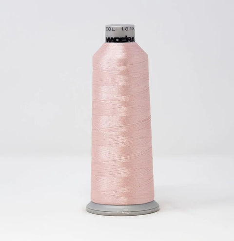 Madeira Polyneon 1818 Powder Pink Embroidery Thread 5500 Yards