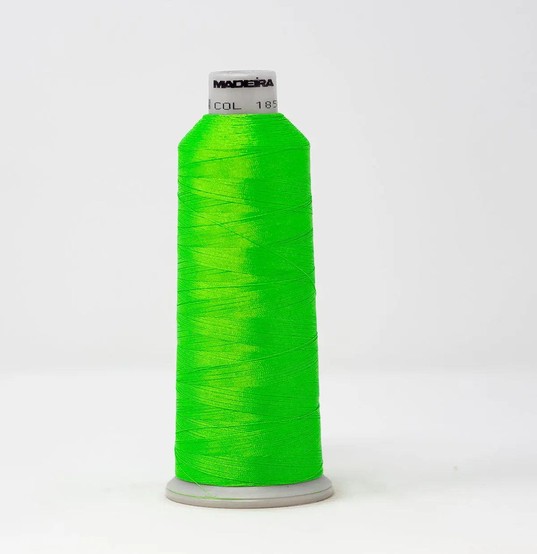 Madeira Polyneon 1850 Fluorescent Green Embroidery Thread 5500 Yards