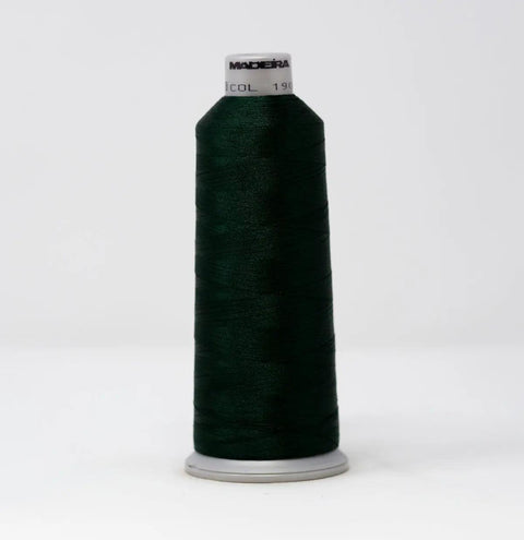 Madeira Polyneon 1902 Hunter Green Embroidery Thread 5500 Yards