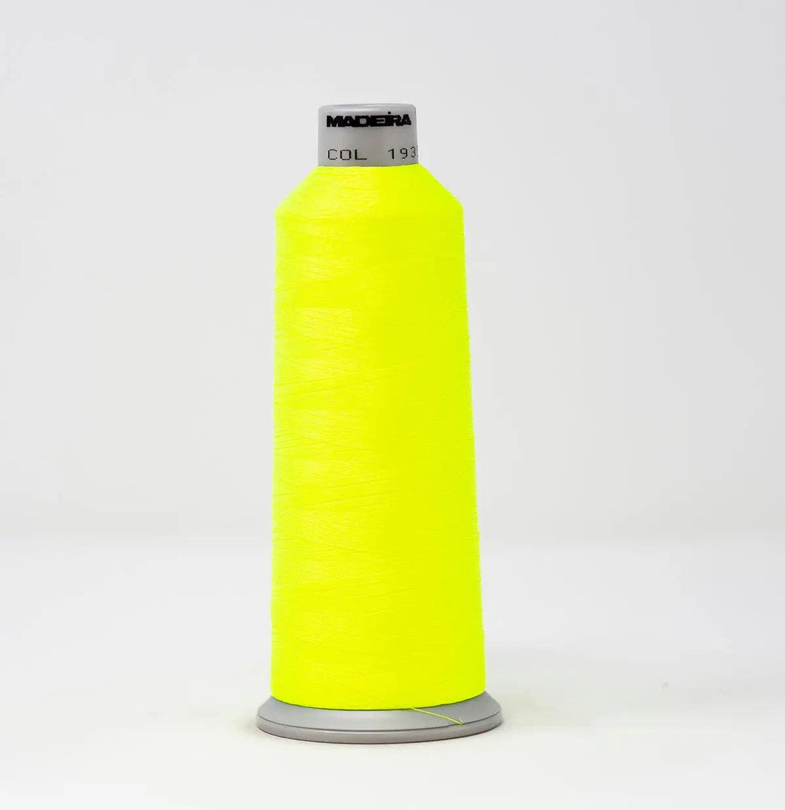 Madeira Polyneon 1935 Fluorescent Yellow Green Embroidery Thread 5500 Yards