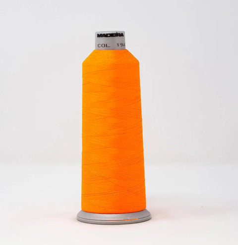 Madeira Polyneon 1946 Fluorescent Orange Embroidery Thread 5500 Yards