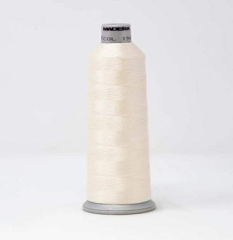 Madeira Polyneon 1949 Ivory Embroidery Thread 5500 Yards