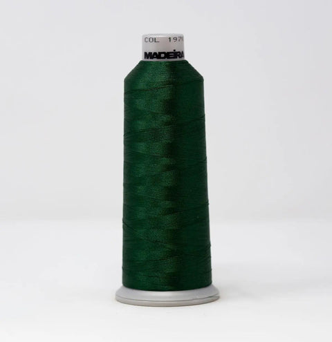 Madeira Polyneon 1970 Emerald Ink Embroidery Thread 5500 Yards