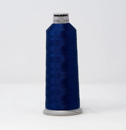 Madeira Polyneon 1975 Colonial Blue Embroidery Thread 5500 Yards