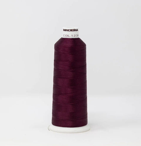 Madeira Rayon 1236 Plum Brandy Embroidery Thread 5500 Yards