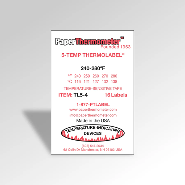 Heat Tapes 240 - 280 16 Labels Per Pack