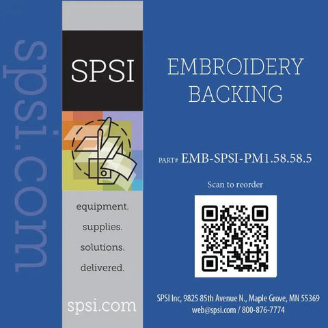 Embroidery Poly Mesh 1.5oz White 8.5"x8.5" 250ct (#151)