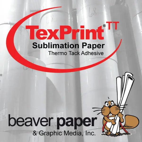 Beaver Paper TexPrint TT Dye Sublimation Paper 64"X393' Thermo-Tack Paper *100GSM
