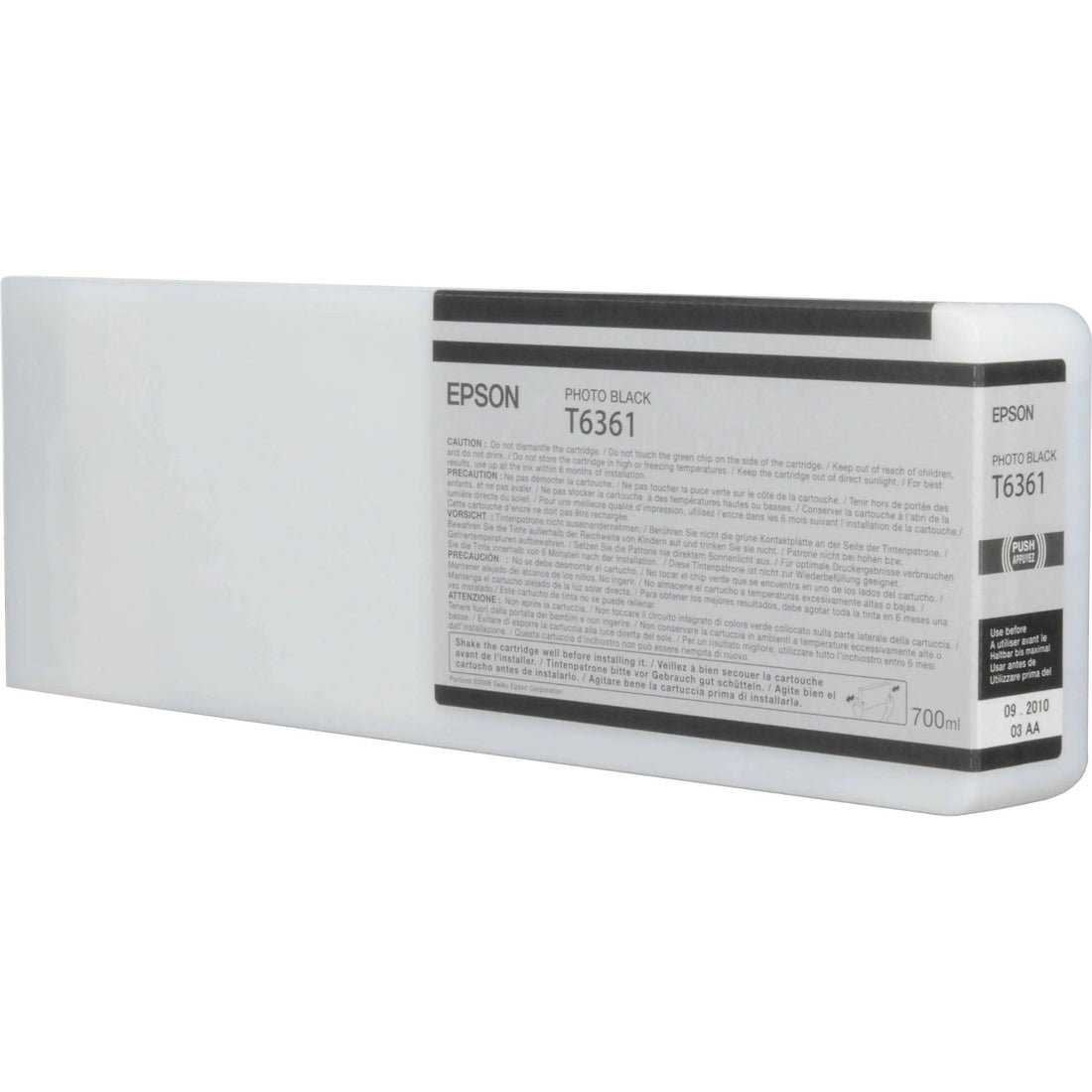 Epson T6361 Photo Black UltraChrome HDR Ink Cartridge 700ml