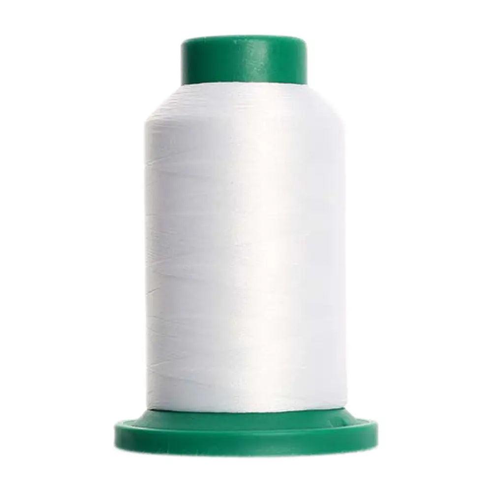 Isacord 0010 Silky White Embroidery Thread 5000M