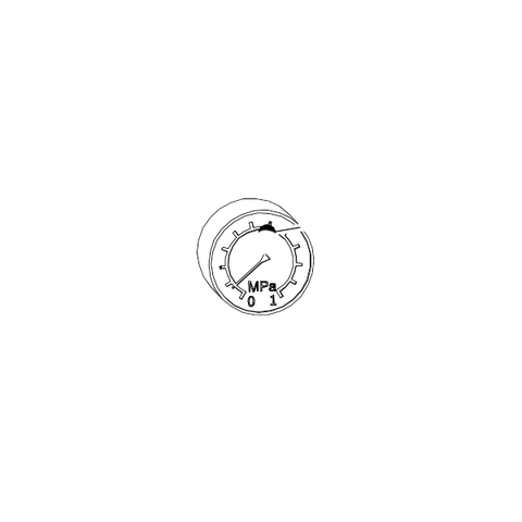 MHM Pressure Gauge 0-1.0MPA R1/8 Axial