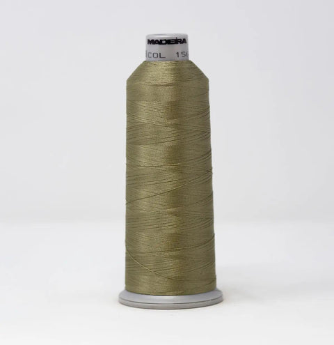 Madeira Polyneon 1568 Granite Green Embroidery Thread 5500 Yards