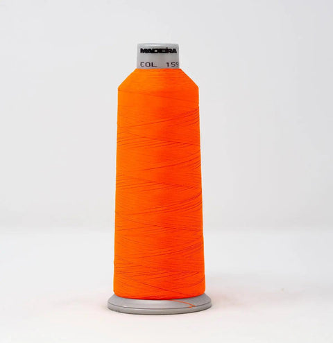 Madeira Polyneon 1598 Fluorescent Orange Embroidery Thread 5500 Yards