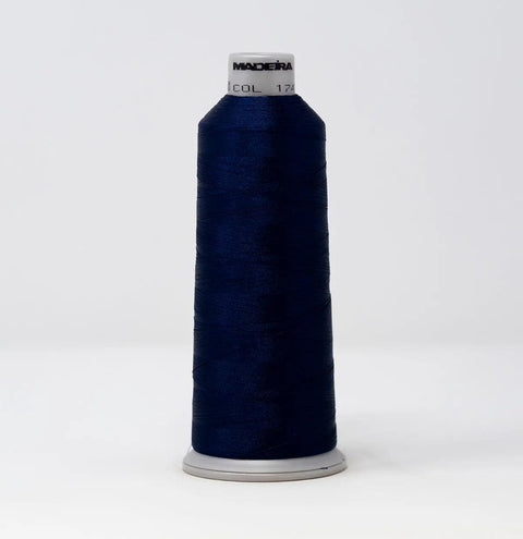 Madeira Polyneon 1742 Blue Ink Embroidery Thread 5500 Yards