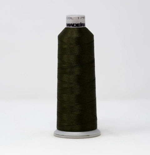 Madeira Polyneon 1795 Dark Camo Green Embroidery Thread 5500 Yards