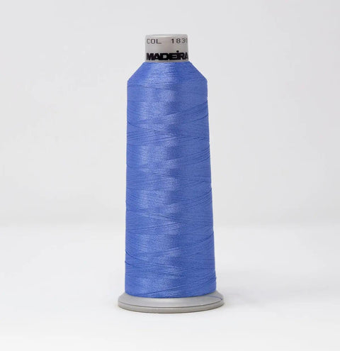 Madeira Polyneon 1830 China Blue Embroidery Thread 5500 Yards