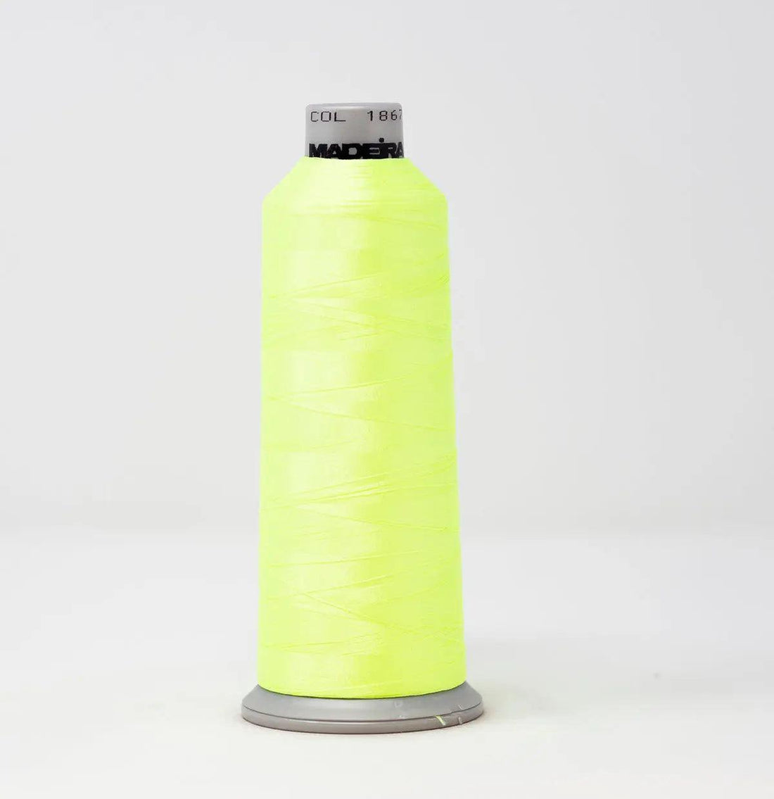 Madeira Polyneon 1867 Fluorescent Green Embroidery Thread 5500 Yards