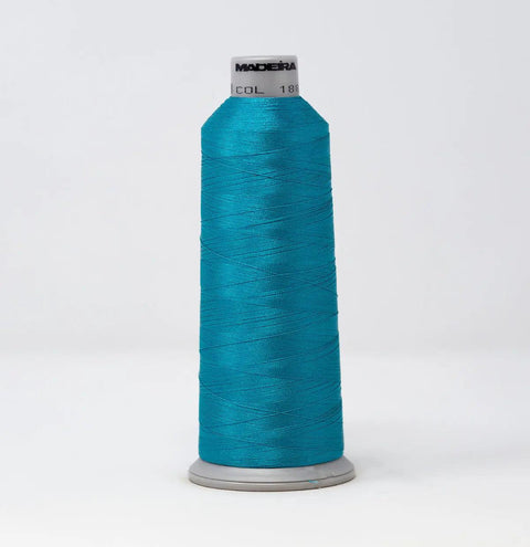 Madeira Polyneon 1888 Deep Sky Blue Embroidery Thread 5500 Yards