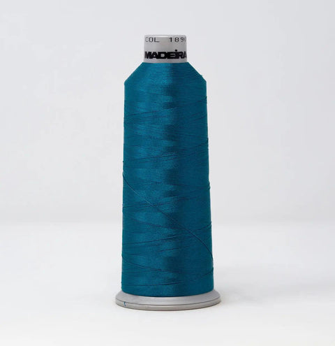 Madeira Polyneon 1890 Midnight Green Embroidery Thread 5500 Yards