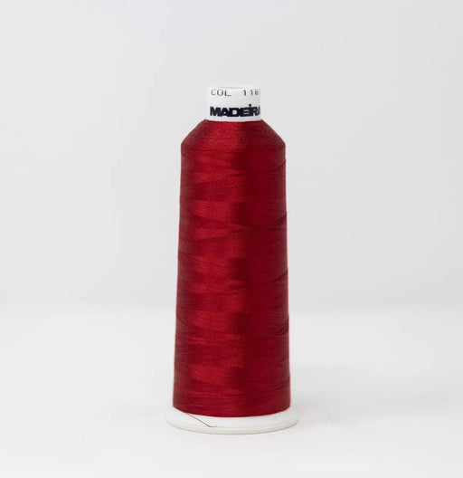 Madeira Rayon 1181 Candy Apple Red Embroidery Thread 5500 Yards Madeira