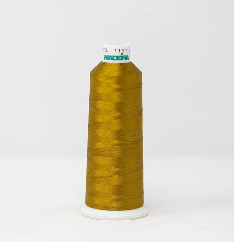 Madeira Rayon 1191 Gold Coin Embroidery Thread 5500 Yards