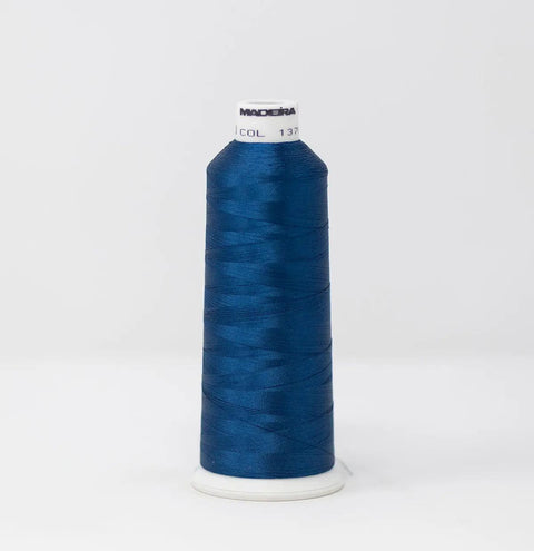 Madeira Rayon 1376 Space Blue Embroidery Thread 5500 Yards
