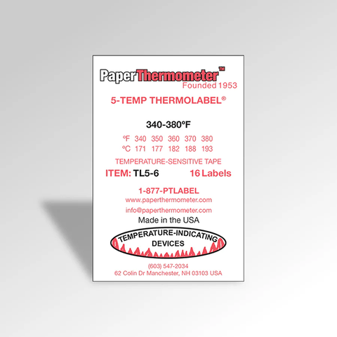 Heat Tapes     340 - 380      16 Labels Per Pack