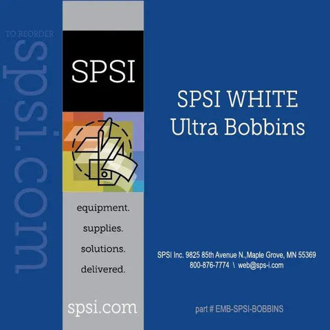 SPSI Ultra Embroidery Bobbins White - 144ct Box