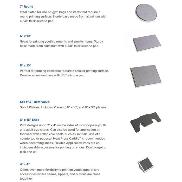 Stahls' Hotronix Heat Press Platens Stahls